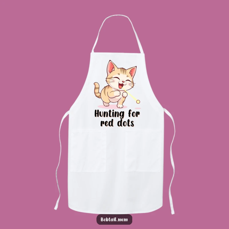 Funny Bobtail Cat Apron: Delightful Chef Cat, Hilarious Kitchen Gift for Bakers
