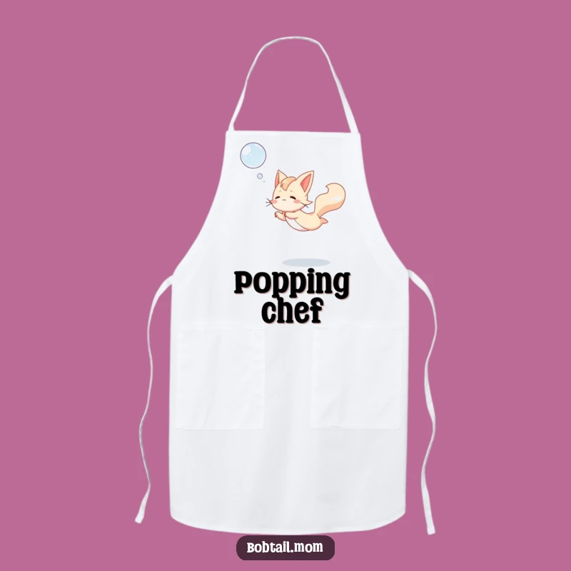 Funny Bobtail Bubble Apron: Stylish Playful Kitchen Accessory, Perfect Funny Gift