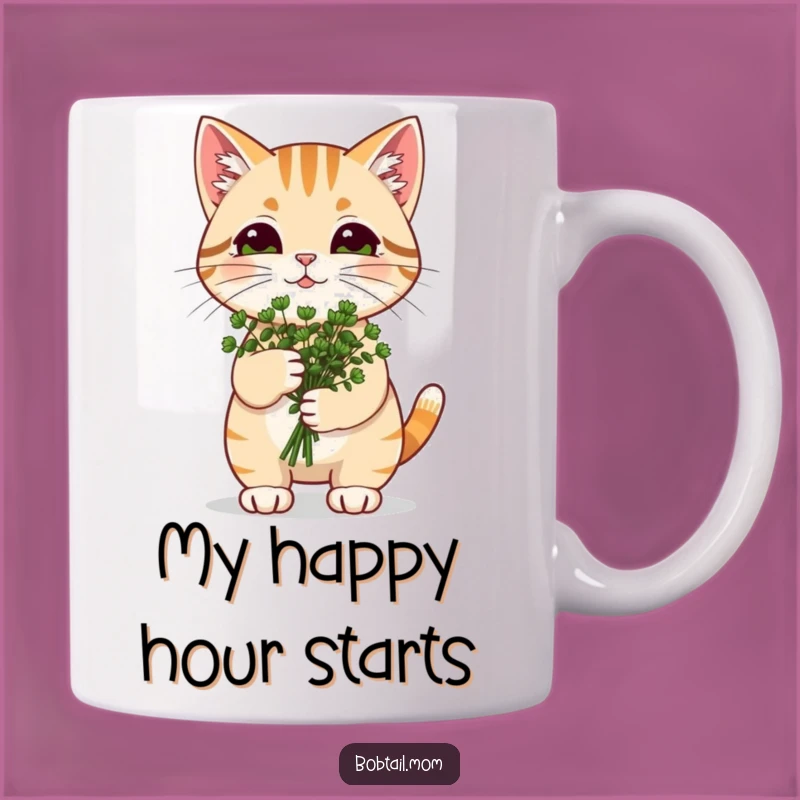 Funny Catnip Bobtail Cat Mug: Pawsitively Hilarious Gift for Cat Lovers