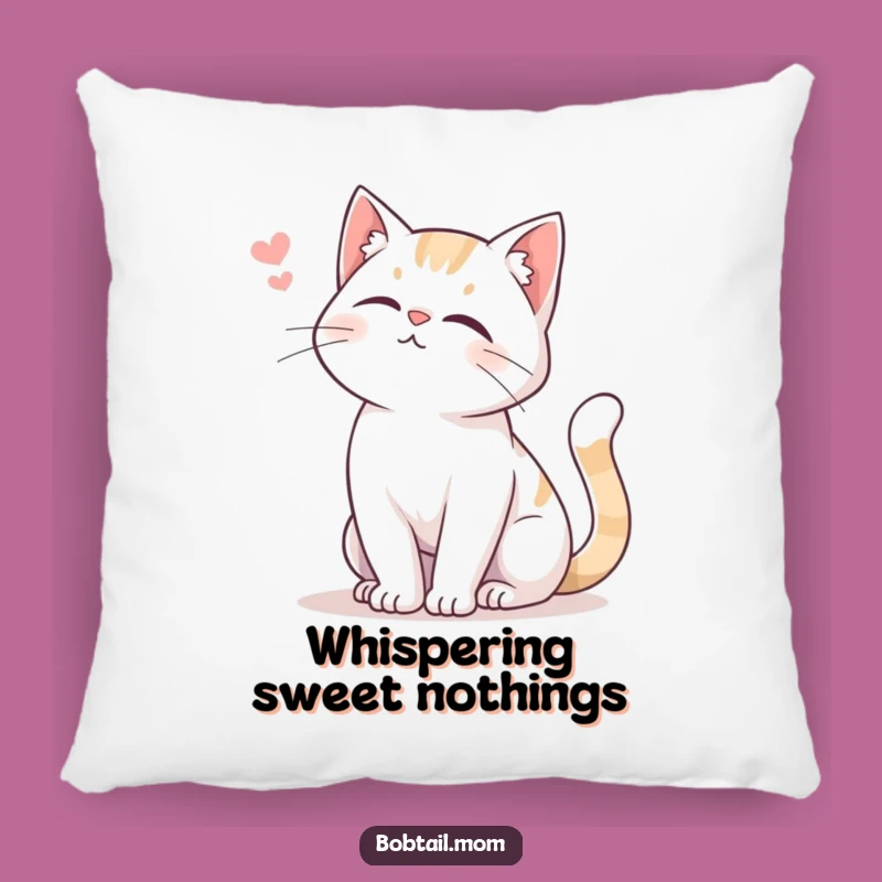 Funny Bobtail Cat Pillow: Gentle Swish Cushion, Soft & Sweet Decor