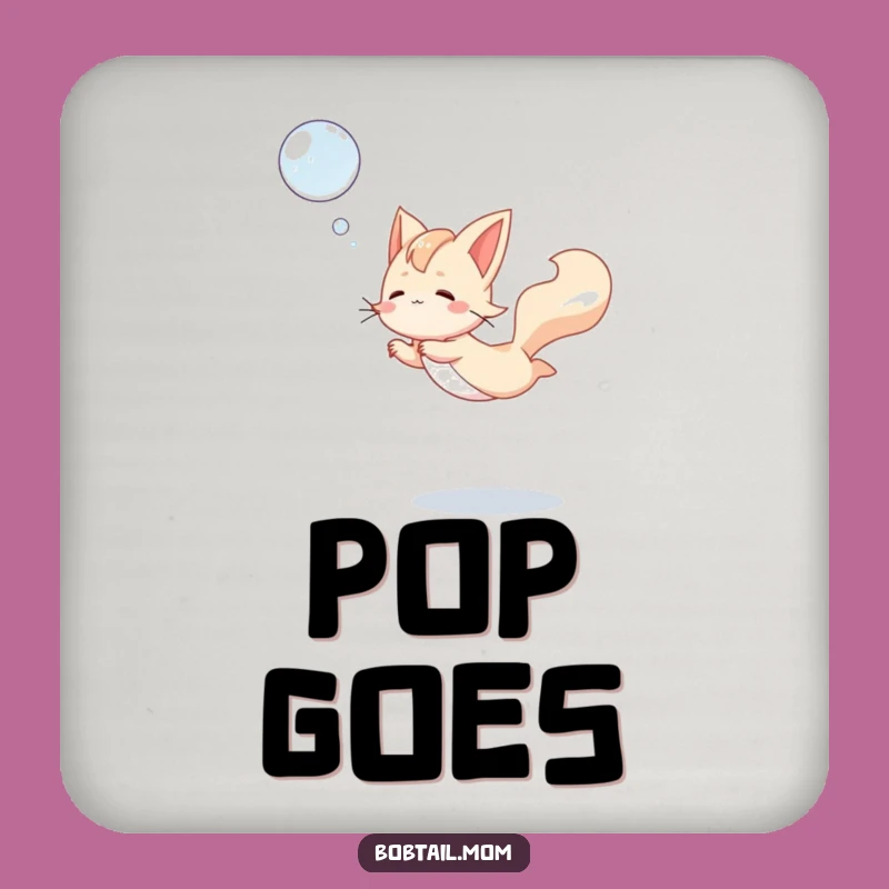 Funny Bobtail Bubble Coaster Set: Adorable Dog Drink Protector, Whimsical Funny Gift