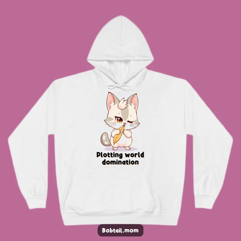 Funny Bobtail Feather Batting Hoodie: Cozy Up with Playful Charm, a Hilarious Gift