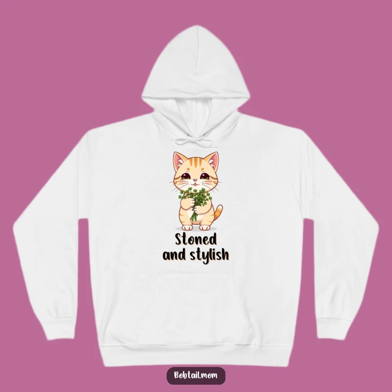 Funny Catnip Bobtail Cat Hoodie: Cozy Comfort with Feline Joy