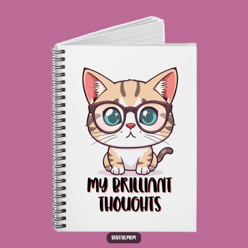 Funny Bobtail Cat Reader Notebook: Jot Down Determined Ideas with Intellectual Flair
