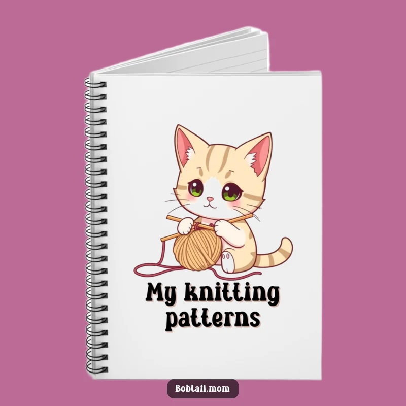 Funny Knitting Cat Notebook: Plan Your Next Project