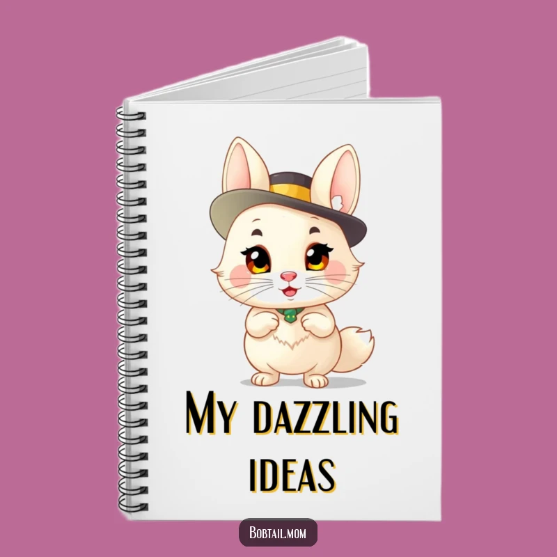 Funny Bobtail Sassy Hat Notebook: Jot Down Ideas with Feline Flair, a Hilarious Gift