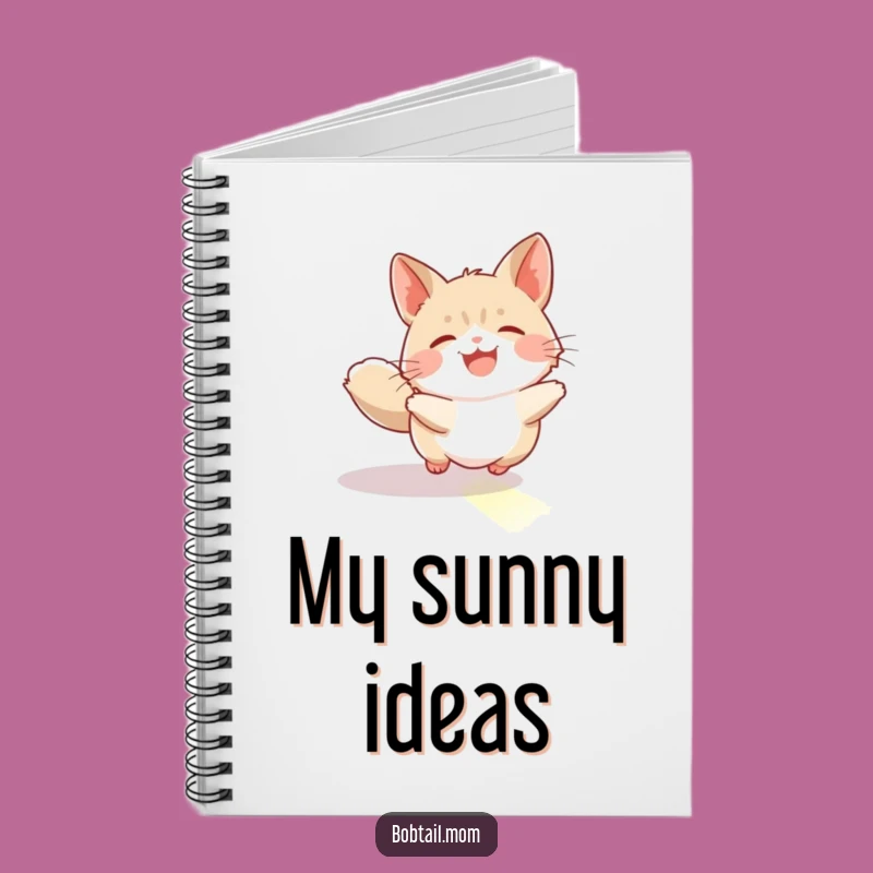 Funny Bobtail Sunbeam Chase Notebook: Capture Joyful Ideas, a Hilarious Gift