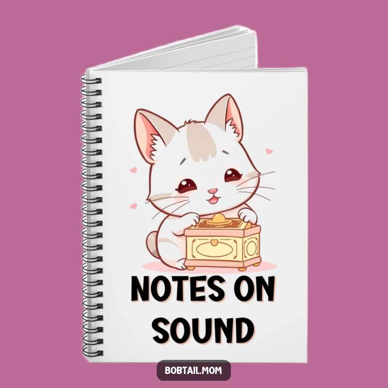 Funny Bobtail Music Box Notebook: Cute Dog Journal for Notes & Ideas, Great Funny Gift