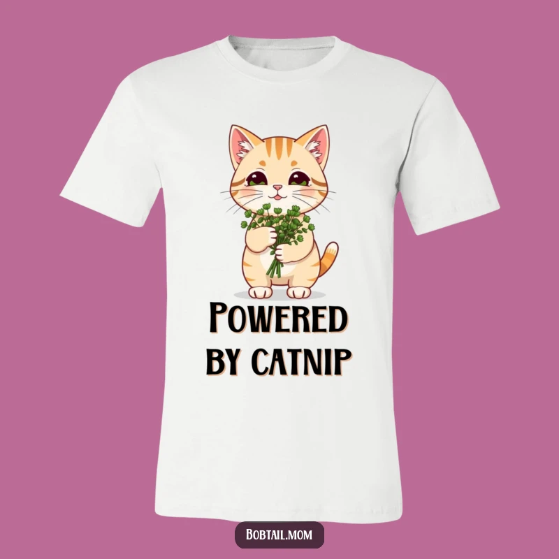 Funny Catnip Bobtail Cat T-Shirt: Wear Your Blissful Feline Style