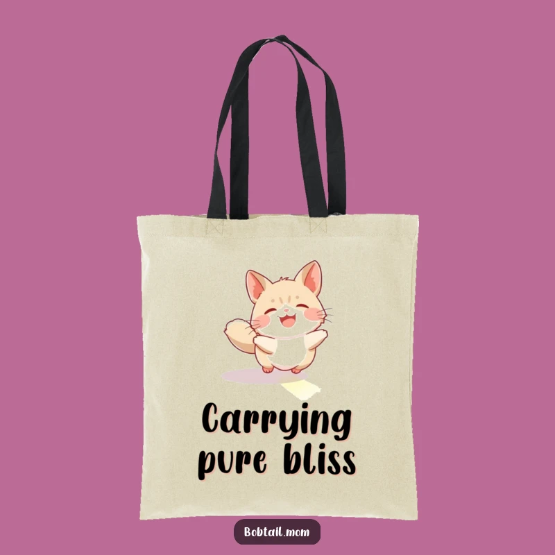 Funny Bobtail Sunbeam Chase Tote Bag: Carry Your Sunshine, a Hilarious Accessory
